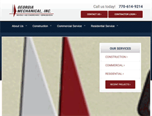 Tablet Screenshot of georgiamechanical.com